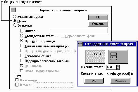 Формирование отчетов