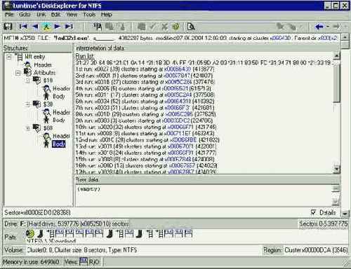  NTFS - undelete  
