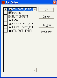   Tab Order