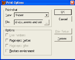   Print Options
