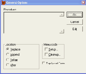   General Options