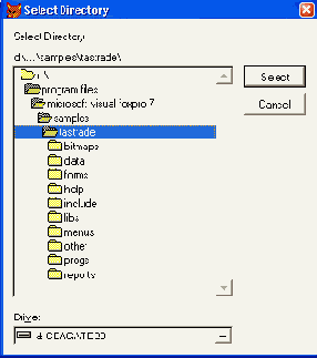   Select Directory