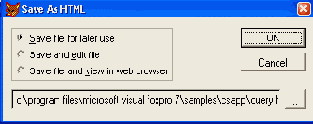   Save As HTML
