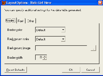   Layout Options