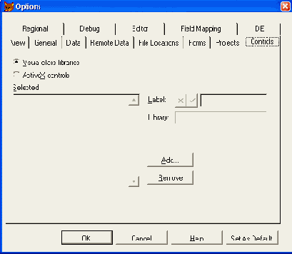  Controls   Options