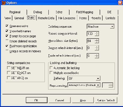  Data   Options