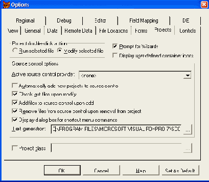  Projects   Options