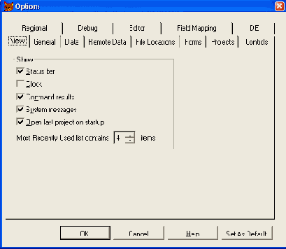  View   Options